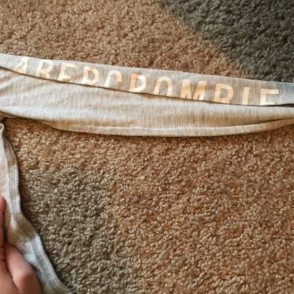 Light Gray and White Abercrombie & Fitch Long Sleeve - Picture 4 of 5